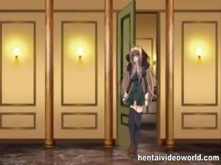 Transe knullet i skole toalett på hentai film