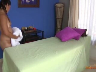 Delightful Thai young woman seduced and fucked by her masseur