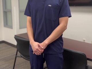 Creepy intern Convinces Young Naive Asian Medical doctor to Fuck to get Ahead